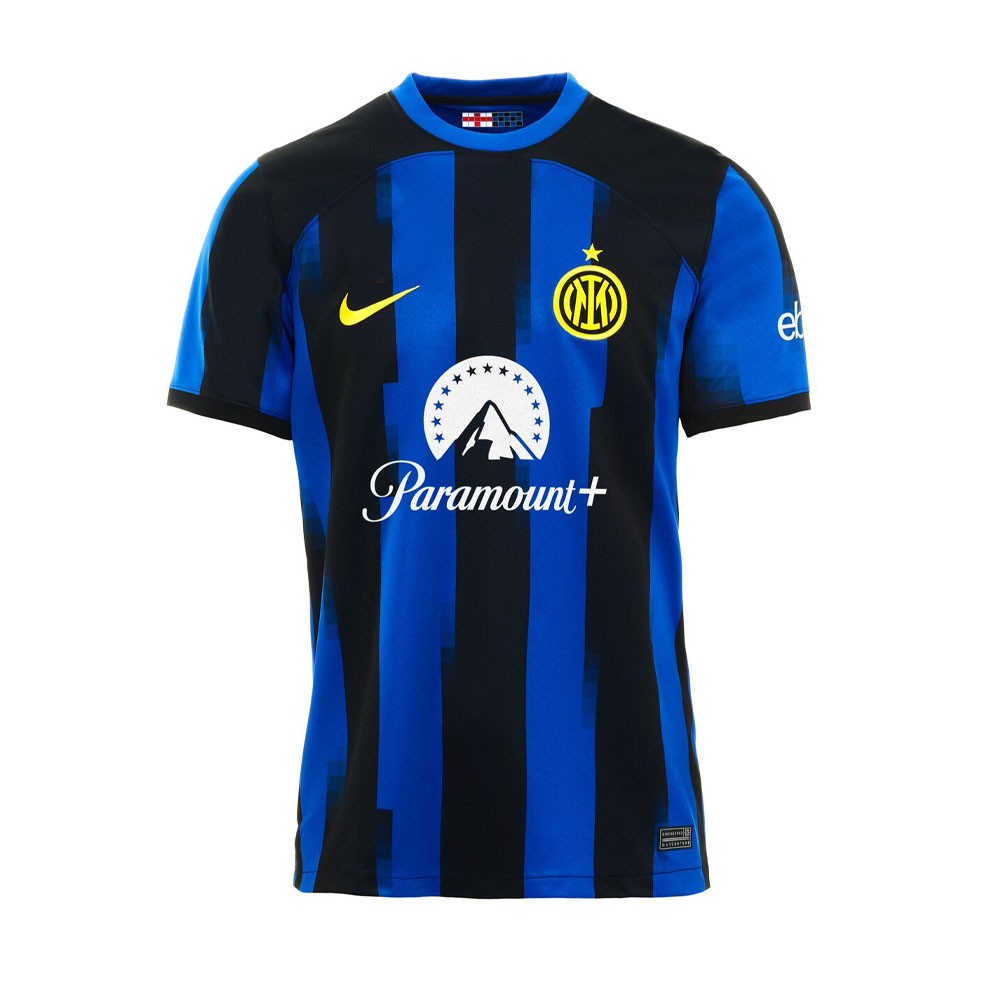 Nike Maglia Calcio Inter 23/24 Home Blu Nero Giallo Uomo L