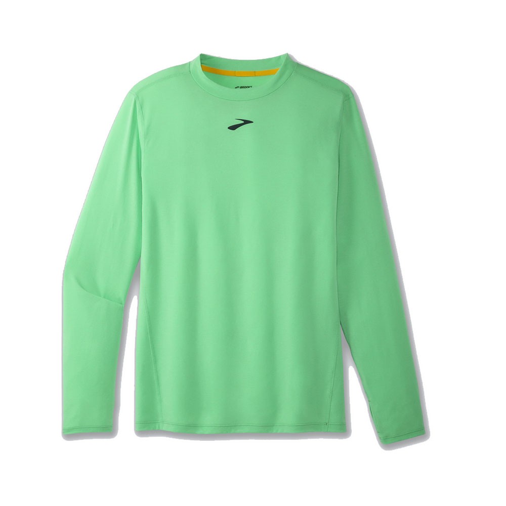 Brooks Maglia Trail Running Manica Lunga High Poin Verde Uomo S