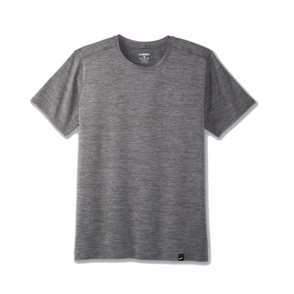 Image of Brooks T-Shirt Running Luxe Hrt Charcoal Uomo M