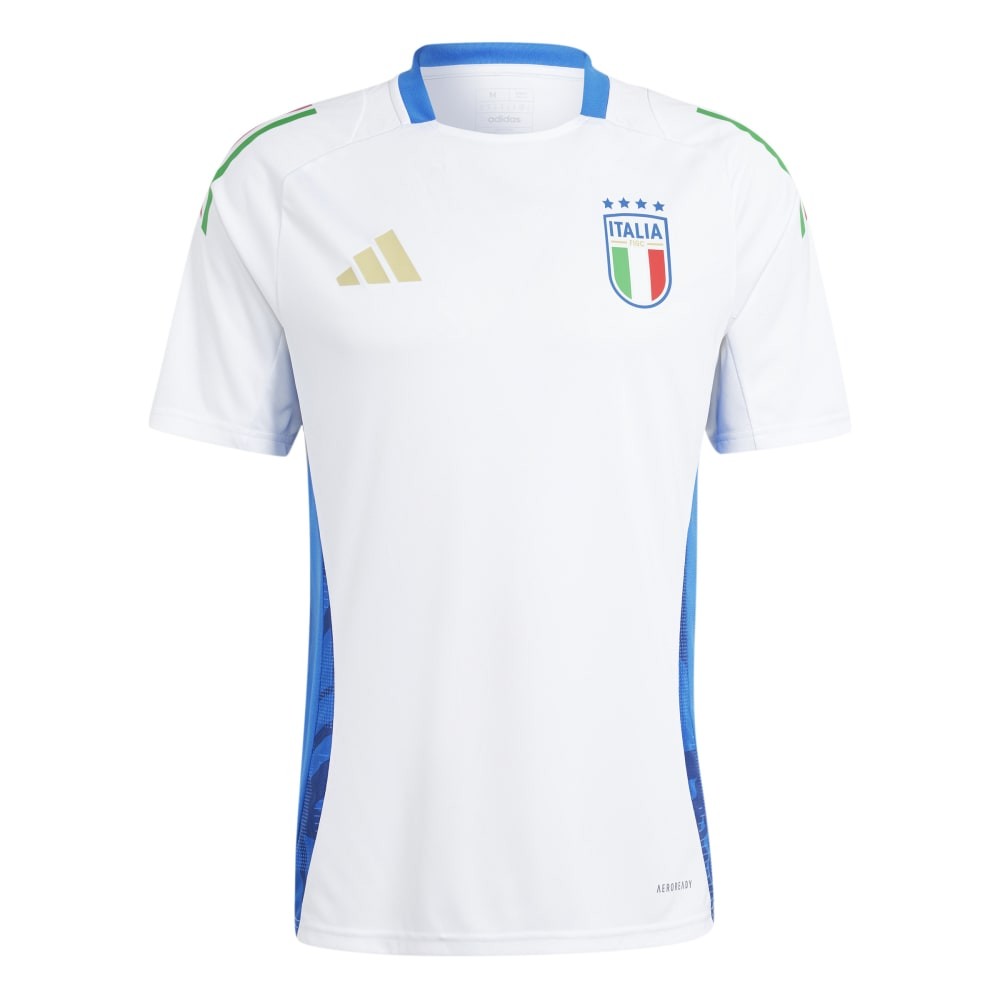ADIDAS Maglia Calcio Italia Training Bianco Blu Uomo S