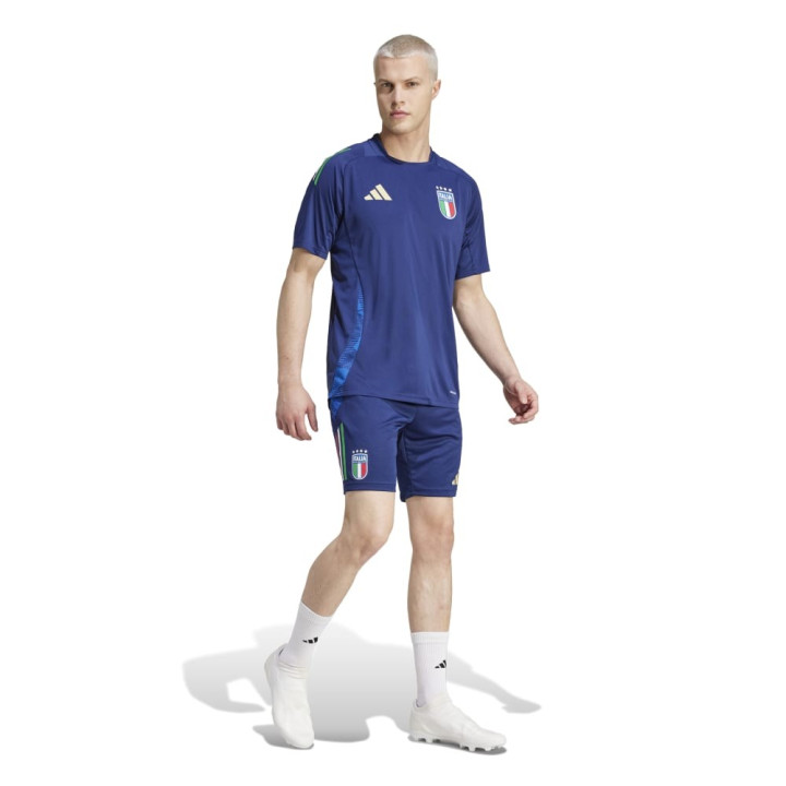 ADIDAS Pantaloncini Calcio Italia Training Blu Azzurro Uomo
