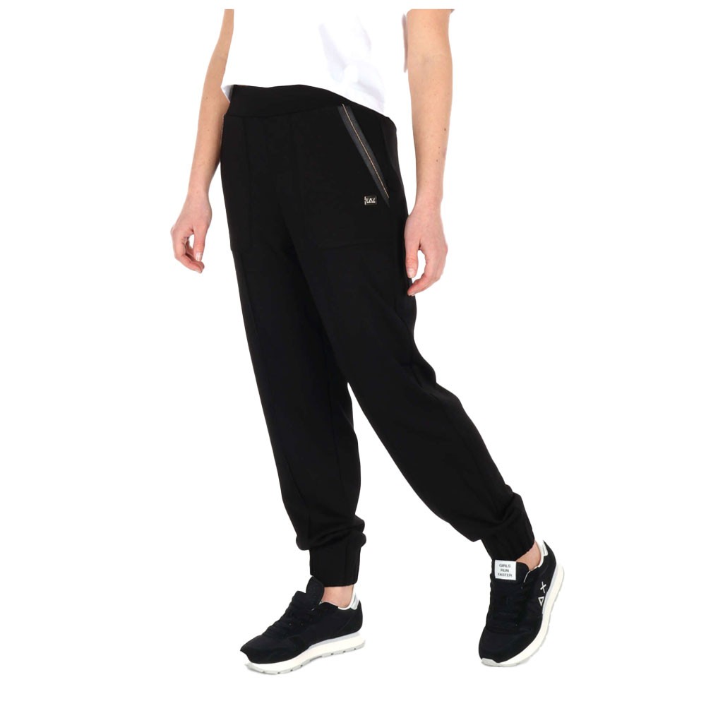Ea7 pantaloni palestra Giro Nero Donna XS