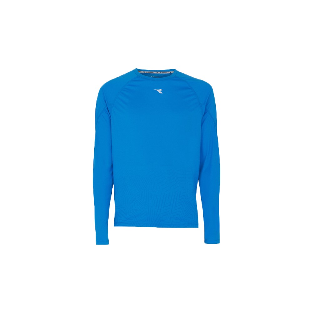 Diadora T-shirt ML Run Sun Lock Blu Cielo XL