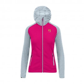 Fleece Ambrizzola grigio fucsia