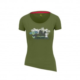 Karpos T-Shirt Trekking Anemone Cedar Verde Donna