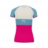 Karpos T-Shirt Trekking Moved Evo Azzurro Bianco Fucsia Donna