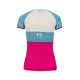 Karpos T-Shirt Trekking Moved Evo Azzurro Bianco Fucsia Donna