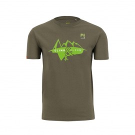 Karpos T-Shirt Trekking Sport&Clean Verde Militare Uomo
