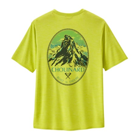 Patagonia T-Shirt Trekking Cap Cool Daily Graphic Giallo Uomo