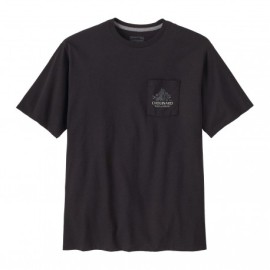 Patagonia T-Shirt Trekking Chouinard Crest Pocket Ink Nero Uomo