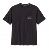 Patagonia T-Shirt Trekking Chouinard Crest Pocket Ink Nero Uomo