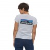 Patagonia T-Shirt Trekking P-6 Logo Responsabili-Tee Bianco Donna