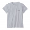 Patagonia T-Shirt Trekking P-6 Logo Responsabili-Tee Bianco Donna