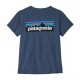 Patagonia T-Shirt Trekking P-6 Logo Responsabili-Tee Blu Donna