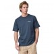 Patagonia T-Shirt Trekking P-6 Logo Responsabili-Tee Blu Uomo