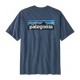 Patagonia T-Shirt Trekking P-6 Logo Responsabili-Tee Blu Uomo