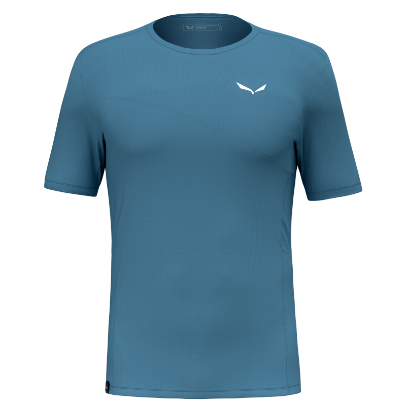 Salewa T-Shirt Trekking Sporty Azzurro Uomo