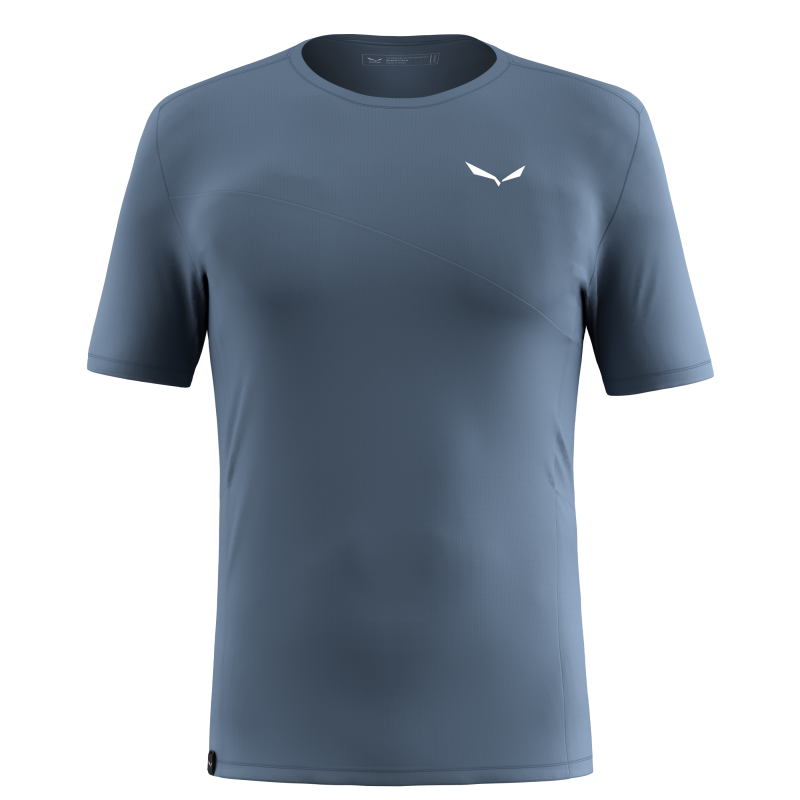 Salewa T-Shirt Trekking Sporty Blu Chiaro Uomo