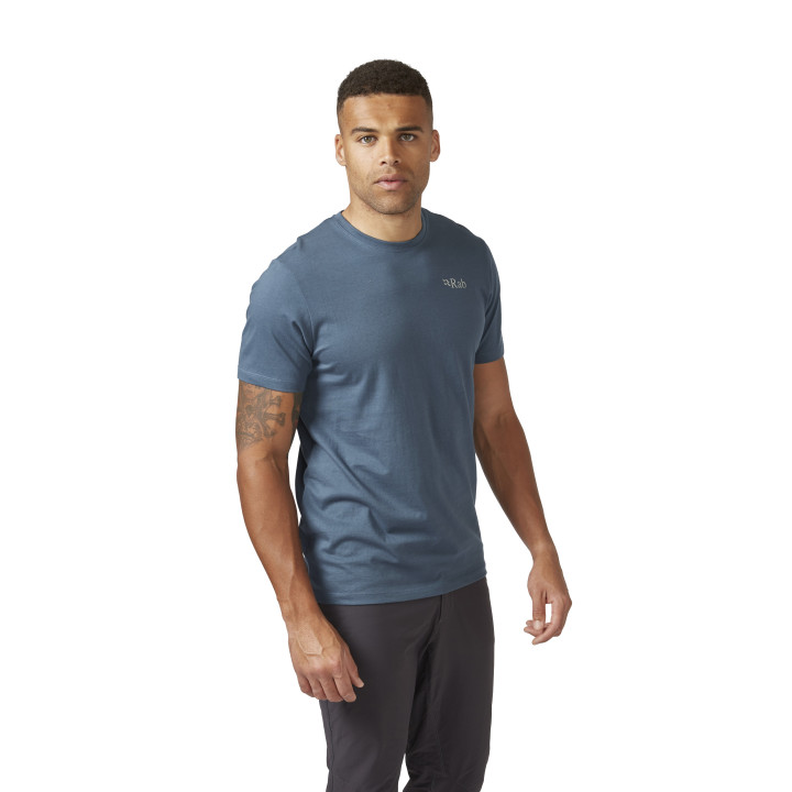 Rab T-Shirt Trekking Stance Axe Orion Blu Uomo