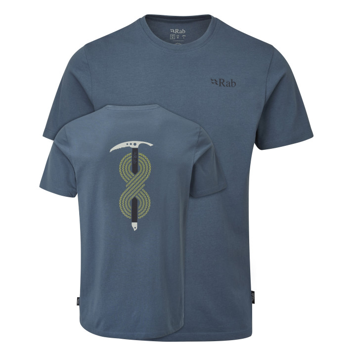 Rab T-Shirt Trekking Stance Axe Orion Blu Uomo