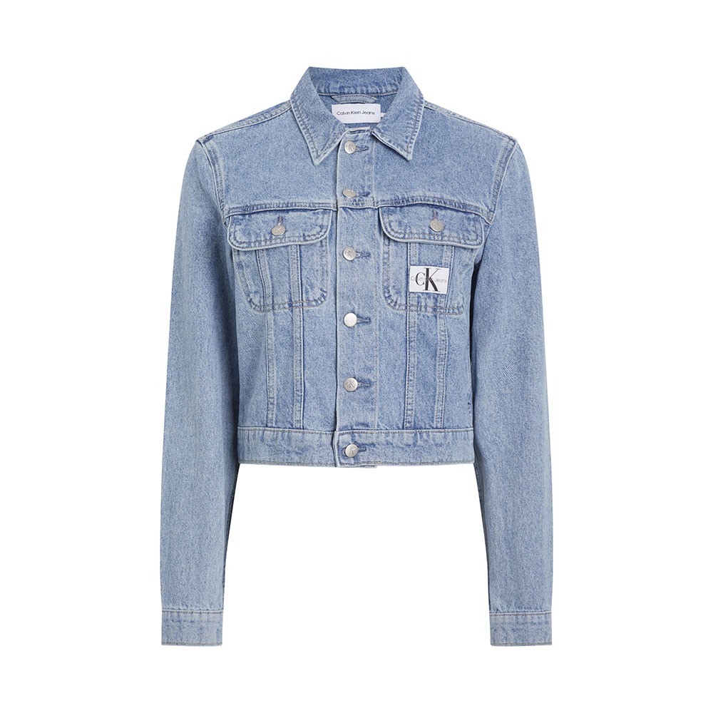 Image of Calvin Klein Giacca Denim Azzurro Donna L