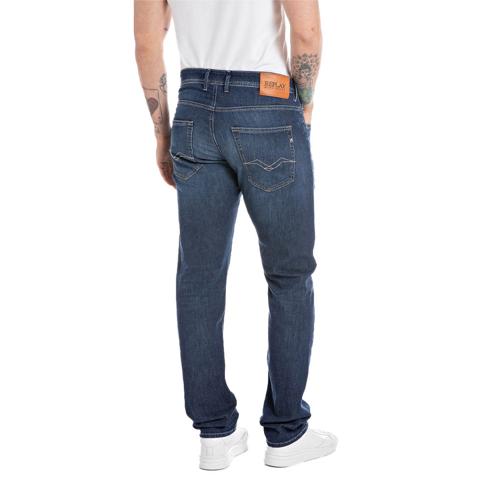 Replay Grover X-Lite Plus Jeans Uomo - Vestibilità Regolare, Gamba Dritta, Denim Leggero 7 Oz