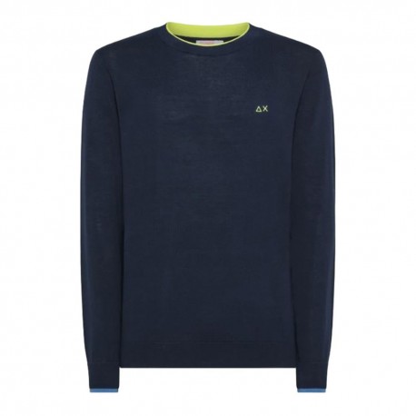 Sun 68 Maglia Maniche Lunghe Giro Blu Uomo