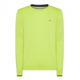 Sun 68 Maglia Maniche Lunghe Giro Lime Uomo