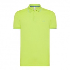 Sun 68 Polo Basica Mezza Manica Lime Uomo