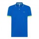 Sun 68 Polo Big Logo Fluo Blu Uomo