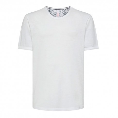 Sun 68 T-Shirt Fiammata Bianco Uomo