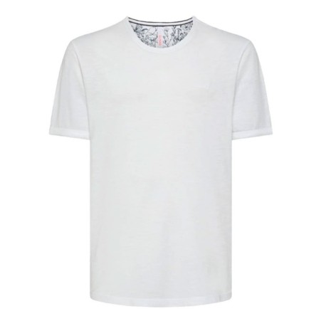 Sun 68 T-Shirt Fiammata Bianco Uomo
