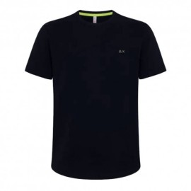 Sun 68 T-Shirt Piquet Blu Uomo