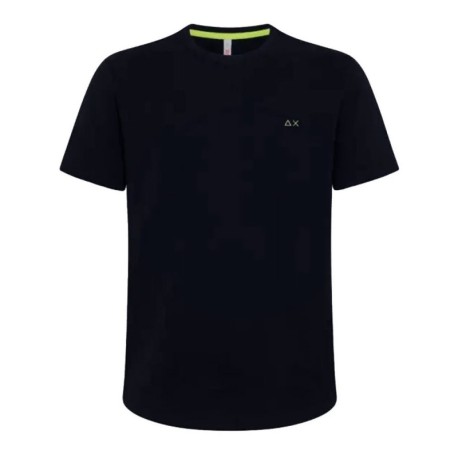 Sun 68 T-Shirt Piquet Blu Uomo