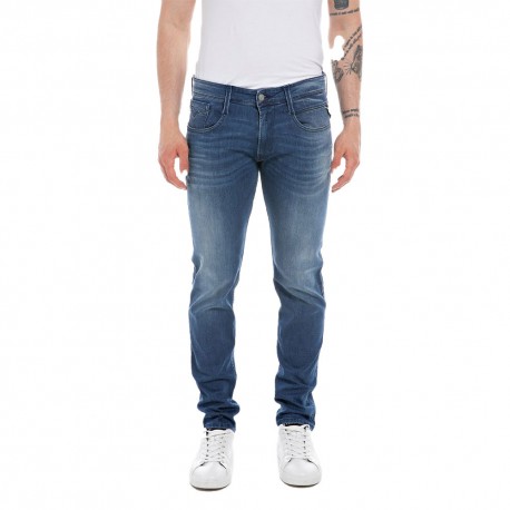 Replay Jeans Ambass L32 Blu Medio Uomo