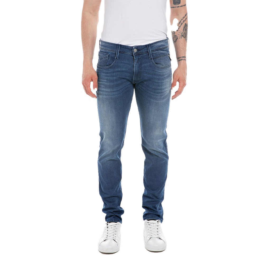 Image of Replay Jeans Ambass L32 Blu Medio Uomo 31