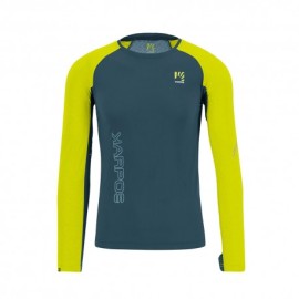 Karpos Maglia Montagna Lavaredo Blu Giallo Uomo