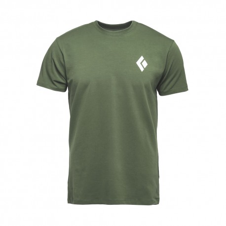 Black Diamond T-Shirt Equipment For Alpinist Verde Uomo
