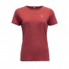 Devold T-Shirt Trekking Valldal Merino 130 Rosso Donna