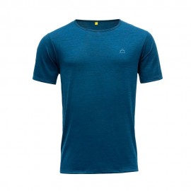Devold T-Shirt Trekking Valldal Merino 130 Blu Uomo