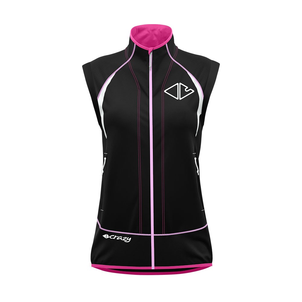 Crazy Gilet Trekking Alpinstar Light Rosa Nero Donna XS