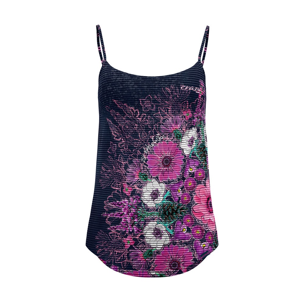 Crazy Canotta Trekking Shiny Mandala Floreale Donna XS