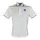 Blauer Polo Mezza Manica Logo Ricamato Bianco Uomo
