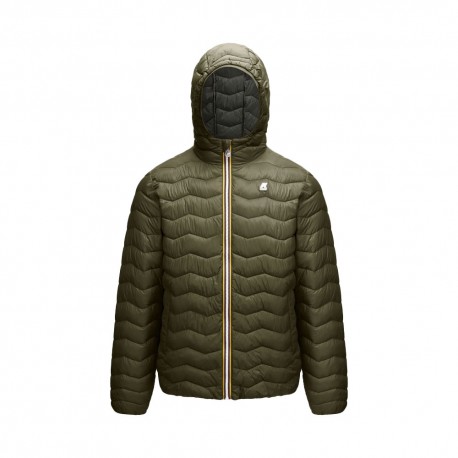K-Way Giacca Quilted Verde Uomo