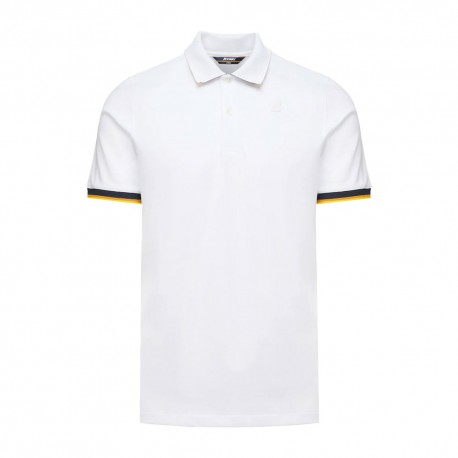 K-Way Polo Vincent Bianco Uomo