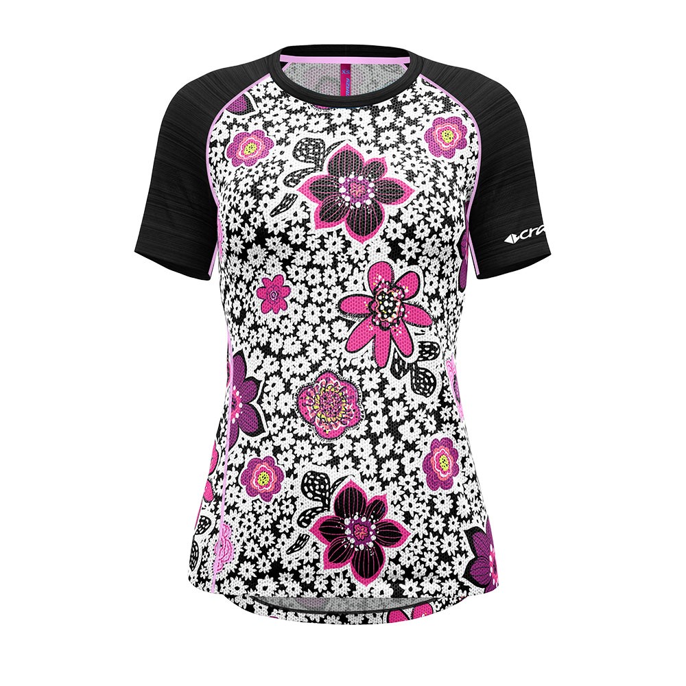 Crazy Maglia Trekking Alpinstar Nero Floreale Donna XS