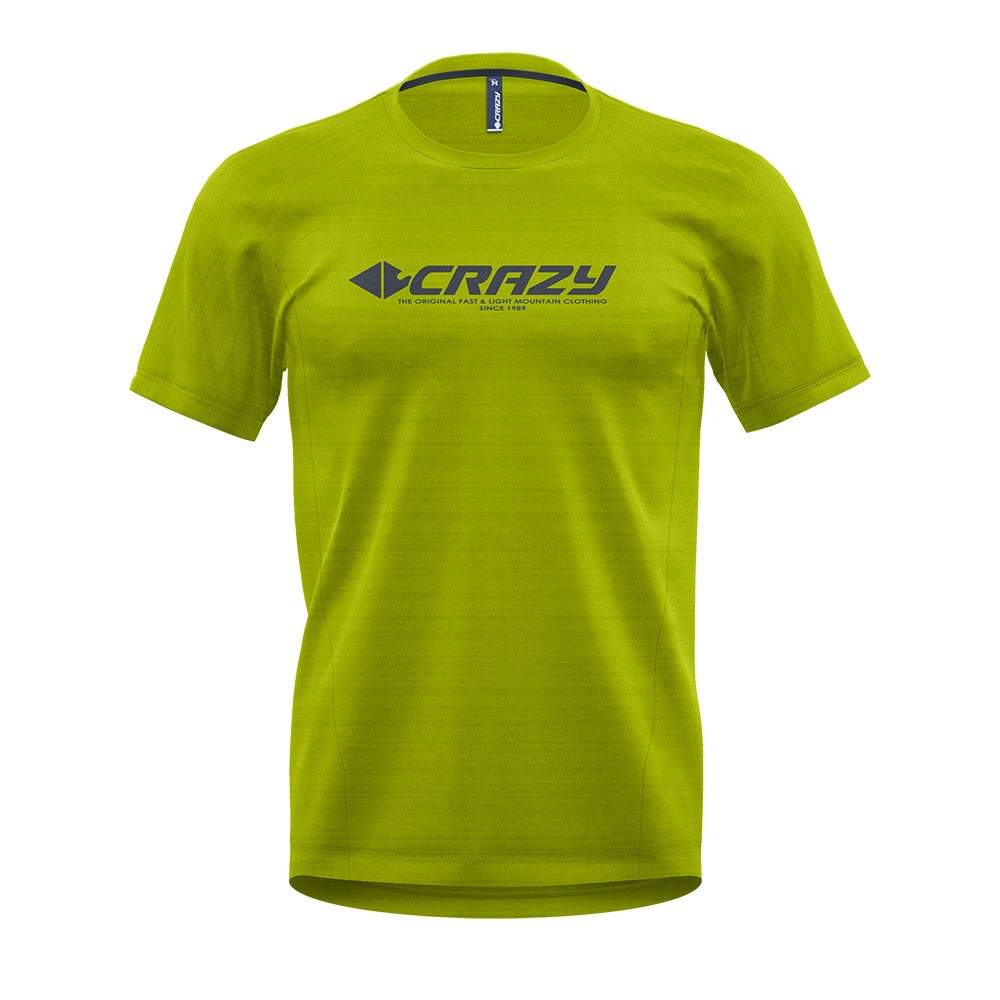Crazy Maglia Trekking Logo Giallo Uomo S