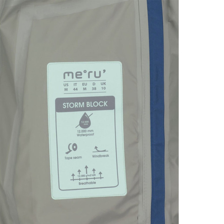 Meru Giacca Trekking Gambell Hoodie Yucca Moroccan Blu Donna