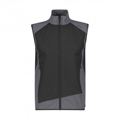 Meru Gilet Trekking Geelong Softshell Grigio Nero Uomo