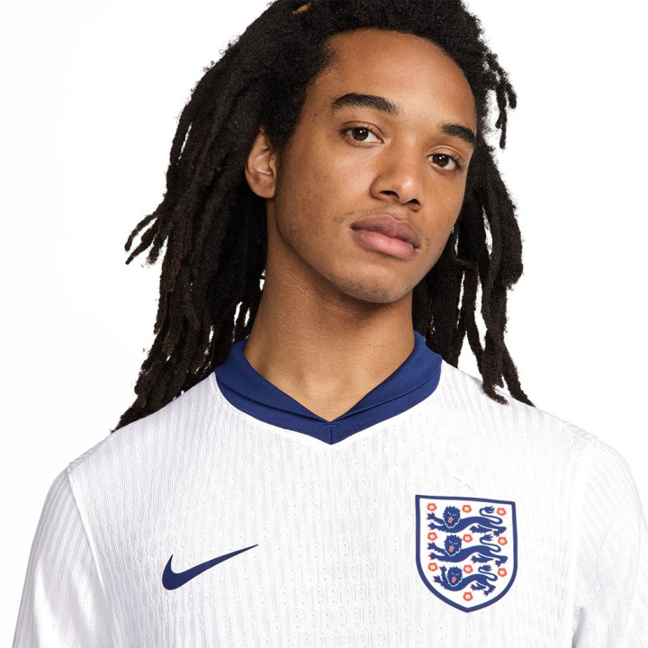 Nike Maglia Maniche Corte Home England Match Bianco Blu Uomo